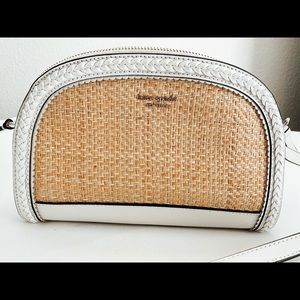 Kate Spade Reilly Straw Dome Crossbody - White